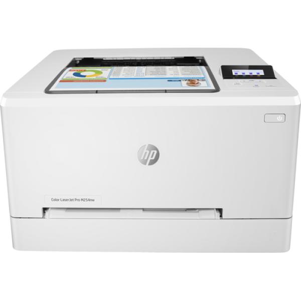 IMPRESORA HP WIFI LASERJET COLOR PRO M254NW - HASTA 37PPM - 600PPP - USB 2.0 - LAN 10/100 - EPRINT - TONER 202A/X-203A/X