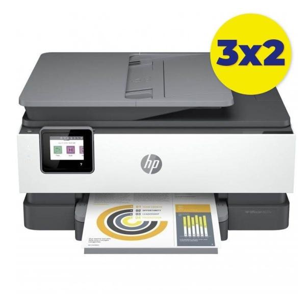 Pack 3uds - Promocion 3x2 - Multifunción HP Officejet Pro 8022e WiFi/ Fax/ Dúplex/ Blanca