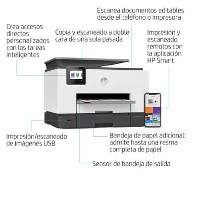 Multifunción HP Officejet Pro 9020 WiFi/ Fax/ Dúplex/ Blanca