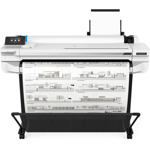 PLOTTER HP WIFI DESIGNJET T525 - IMPRESIÓN COLOR - 35S PÁGINA A1 / 70 IMPRESIONES A1 HORA -  1*ENTRADA ROLLO -2400*1200PPP - 1GB