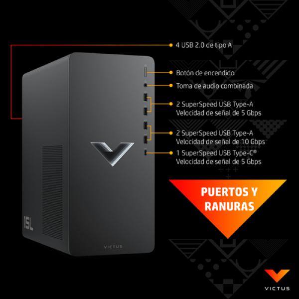 PC Gaming HP Victus 15L TG02-0049NS Intel Core i5-12400F/ 16GB/ 512GB SSD + 1TB/ GeForce RTX 3060/ Sin Sistema Operativo