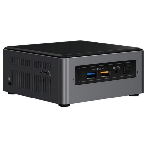 MINI PC INTEL NUC7I5BNH - INTEL I5-7260U 2.2GHZ - NO RAM - NO HDD - 4XUSB3.0 - HDMI - LAN - WIFI - BT4.0 - NO S.O. - PLATA/NEGRO