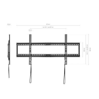 Soporte de Pared Fijo Aisens WT90F-119 para TV de 37-90'/ hasta