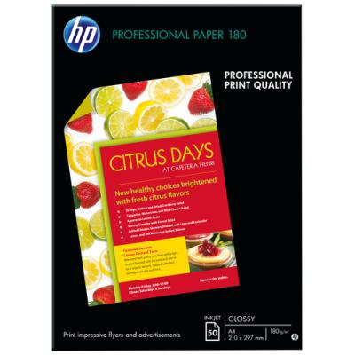 PAPEL SATINADO PROFESIONAL HP C6818A - 210x297MM - 50 HOJAS -