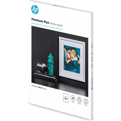 PAPEL FOTOGRAFICO BRILLANTE HP PREMIUM PLUS CR672A - 20 HOJAS A4