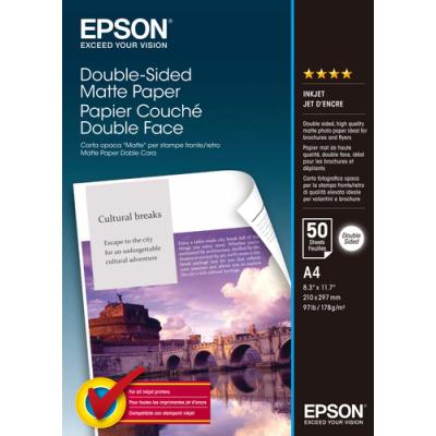 Papel Fotográfico Epson Double-Sided Matte C13S041569/ DIN A4/