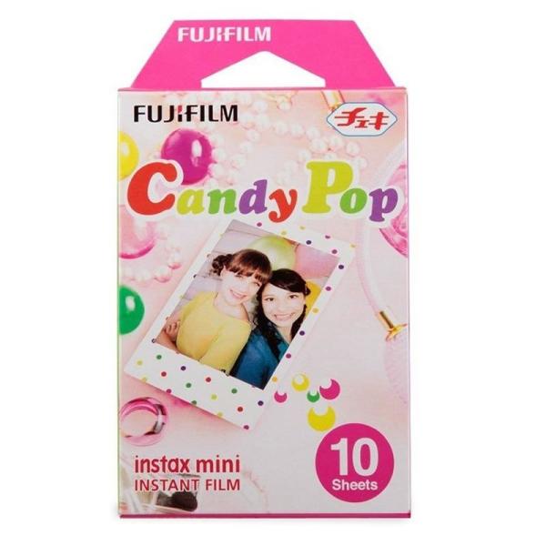 PAPEL FOTOGRÁFICO FUJIFILM INSTAX MINI FILM CANDY POP - 10 HOJAS - COMPATIBILIDAD SEGÚN ESPECIFICACIONES