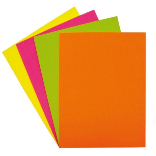 Papel Grafoplás Fixo Paper 00650098/ DIN A4/ 75g/ 100 Hojas/ Colores Fluorescentes