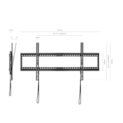 Soporte de Pared Inclinable/ Fijo Aisens WT90T-121 para TV de