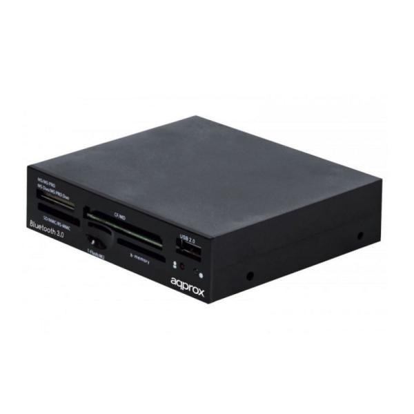 LECTOR DE TARJETAS INTERNO APPROX APPICRV4 - 5 RANURAS PARA TARJETAS SD / MMC / MS PRO / XD / CF - PUERTO USB 2.0