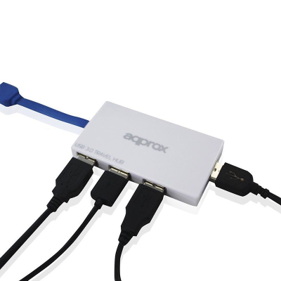 HUB APPROX TRAVEL HUB APPHT5W - 4 PUERTOS USB 3.0 - VELOCIDAD