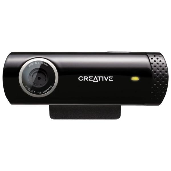 WEBCAM CREATIVE LIVE! CAM CHAT HD - SENSOR HD 1MPX 1280x720 - ENFOQUE FIJO - MIC. INTEGRADO CON CANC. RUIDO - GIRATORIA - BOTÓN 