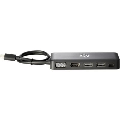 HUB CONCENTRADOR DE VIAJE HP Z9G82AA CON CABLE USB TIPO-C -