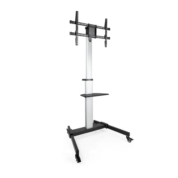 Soporte de Suelo Inclinable/ Ajustable con Ruedas TooQ FS1886M-B para TV de 37-86'/ hasta 50kg