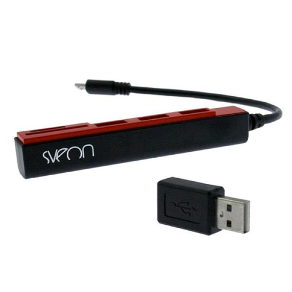 LECTOR DE TARJETAS EXTERNO SVEON SCT031-02 - BLANCO AZUL - TARJETAS SD/SDHC/SDXD - MICROUSB OTG - ADAPTADOR A USB 2.0