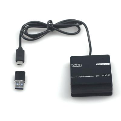 LECTOR BASE EXTERNO DNIE/SMARTCARDS SVEON SCT322 - USB TIPO-C -