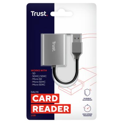 Lector de Tarjetas Externo Trust Dalyx/ USB 3.2 Gen1