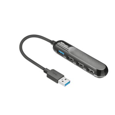 HUB TRUST AIVA 4 PUERTOS - 1XUSB 3.1 3XUSB 2.0 - DISEÑO FINO Y