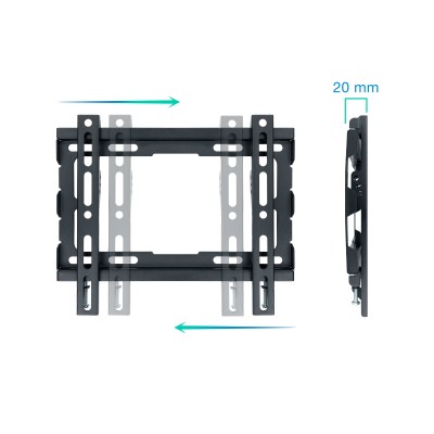 Soporte de Pared Fijo TooQ LP1043F-B para TV de 23-43'/ hasta