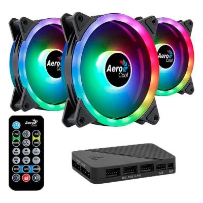 Pack 3 Ventiladores Aerocool 12 Dúo Pro/ 12cm + H66F HUB +