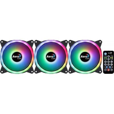 Pack 3 Ventiladores Aerocool 12 Dúo Pro/ 12cm + H66F HUB +