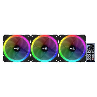 PACK 3 VENTILADORES AEROCOOL ORBIT REMOTE - 1200RPM - 14.1DBA -