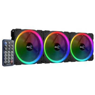 PACK 3 VENTILADORES AEROCOOL ORBIT REMOTE - 1200RPM - 14.1DBA -