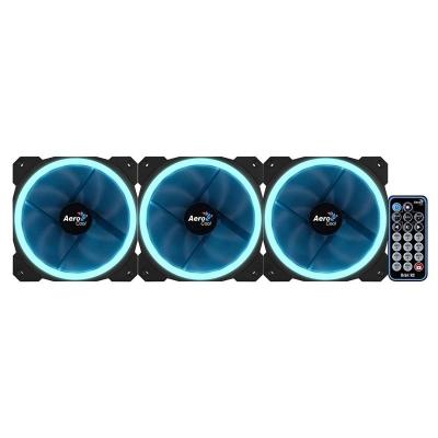 PACK 3 VENTILADORES AEROCOOL ORBIT REMOTE - 1200RPM - 14.1DBA -