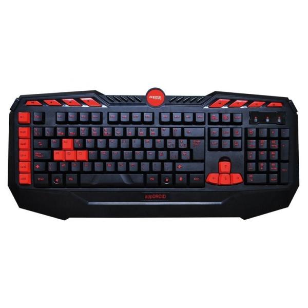 TECLADO GAMING APPROX APPDROID - PLUG AND PLAY - 8 TECLAS MULTIMEDIA - 8 TECLAS GAMING - CABLE 140CM - USB