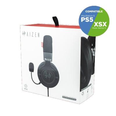 Auriculares Gaming con Micrófono FR-TEC AIZEN/ Jack 3.5/ Negros