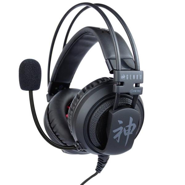 Auriculares Gaming con Micrófono FR-TEC GENBU/ Jack 3.5/ Negros