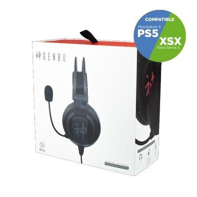 Auriculares Gaming con Micrófono FR-TEC GENBU/ Jack 3.5/ Negros