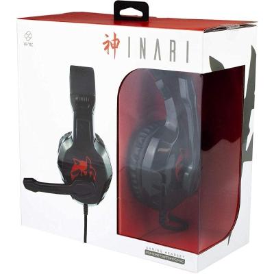 Auriculares Gaming con Micrófono FR-TEC INARI/ Jack 3.5/ Rojos