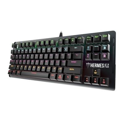 TECLADO GAMING GAMDIAS HERMES E2 - ILUMINADO EN COLORES NEÓN -