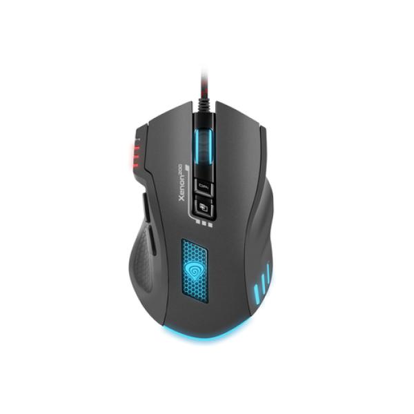 RATÓN GAMING GÉNESIS XENON 200 NEGRO - SENSOR AVAGO 5050 - 500-3200DPI - 8 BOTONES - 1000HZ - ILUMINACIÓN RGB - CABLE USB 1.80M