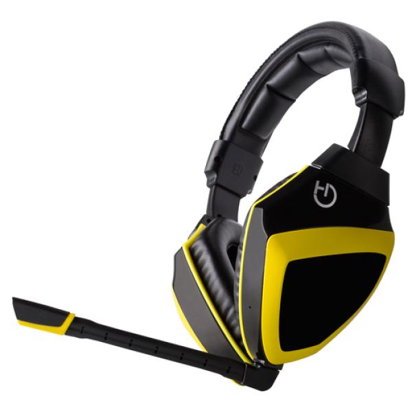 Auriculares Gaming con Micrófono Hiditec Xanthos/ Jack 3.5/ Amarillo