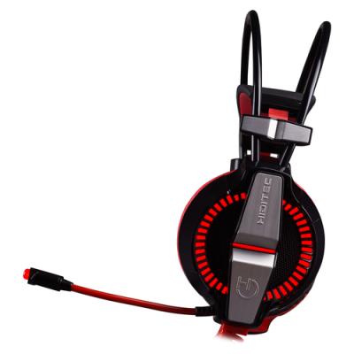 Auriculares Gaming con Micrófono Hiditec Ikos/ Rojos