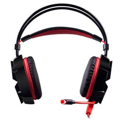 Auriculares Gaming con Micrófono Hiditec Ikos/ Rojos