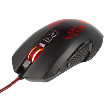 Ratón Gaming Konix Drakkar Hoenir/ Hasta 3200 DPI/ Negro y Rojo