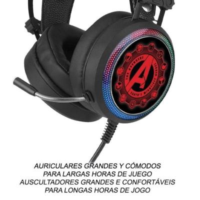 Auriculares Gaming con Micrófono Marvel Avengers 003/ USB