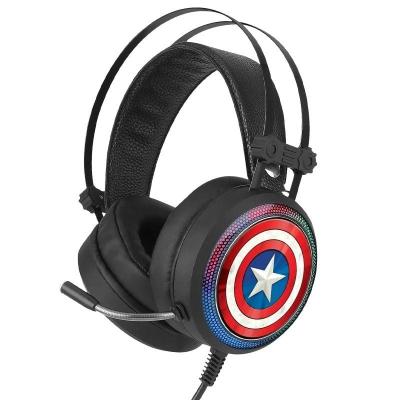 Auriculares Gaming con Micrófono Marvel Captain America 001/ USB