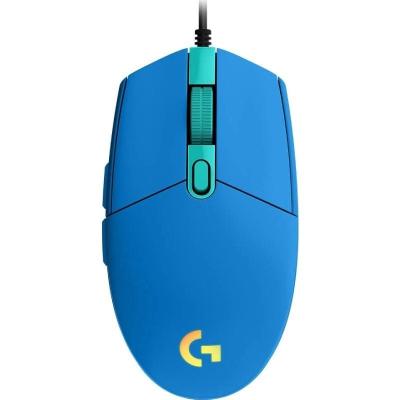 Ratón Gaming Logitech G203 Lightsync/ Hasta 8000 DPI/ Azul