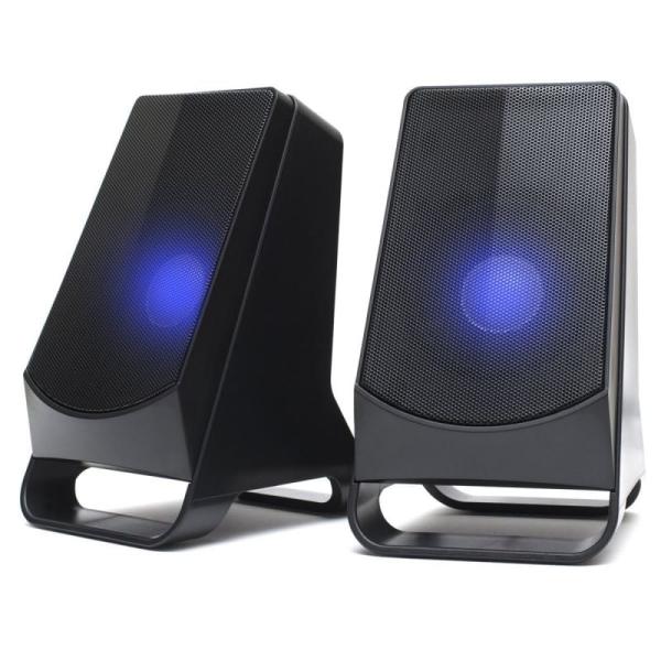 ALTAVOCES GAMING 2.0 NGS GSX-205 - 10W - ILUMINACIÓN LED - TOMA AURICULARES - AUX IN - CONEXIÓN USB