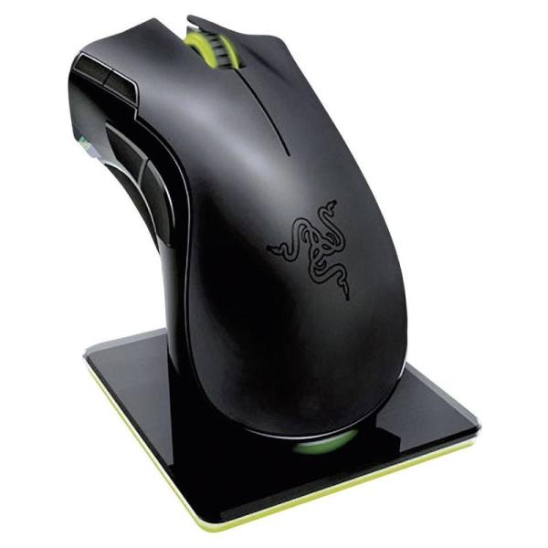 RATÓN GAMING RAZER MAMBA 2012 - 4G - 6400PPP - 5 BOTONES - CABLE (USB 2.1M)  / INALÁMBRICO (2.4GHZ) - ILUMINADO - BATERÍA RECARG