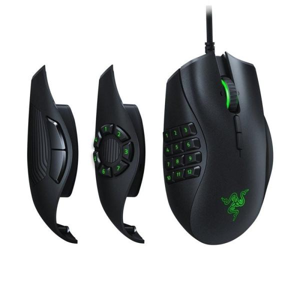 RATÓN GAMING RAZER NAGA TRINITY - SENSOR ÓPTICO 16000DPI - 3 PLACAS LATERALES INERCAMBIABLES 2/7/12 BOTONES - ILUMINACIÓN RAZER 