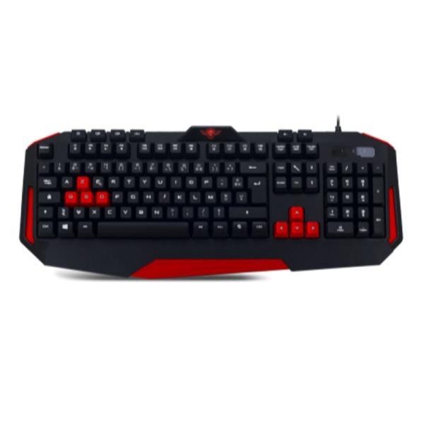 TECLADO GAMING SPIRIT OF GAMER PRO-K3 - 104 TECLAS - 14 MULTIMEDIA - 19 SIN EFECTO FANTASMA - 8 ROJAS PARA GAMING - 5 PARA MACRO