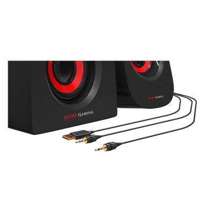 ALTAVOCES 2.1 MARS GAMING MS2 - 20W RMS - 5 DRIVERS DE SONIDO -