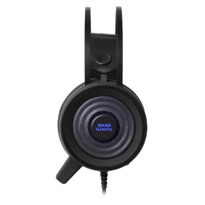 AURICULAR DIADEMA CON MICRÓFONO MARS GAMING MH318 NEGRO -