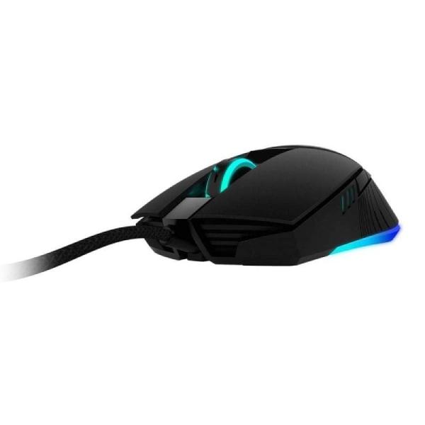 RATÓN GAMING THUNDERX3 AM7HEX - 12000 DPI - INTERRUPTORES OMROM -  BOTONES PROGRAMABLES - 7 EFECTOS DE LUZ - NEGRO Y CIAN