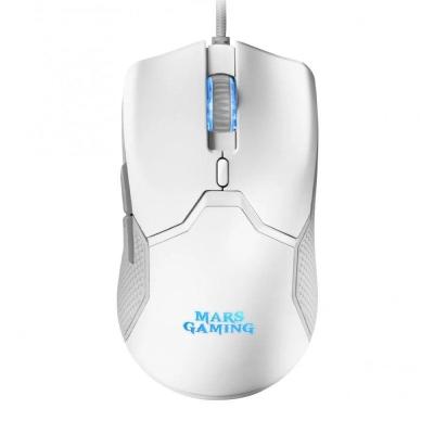 Ratón Gaming Mars Gaming MMVW/ Hasta 10000 DPI/ Blanco